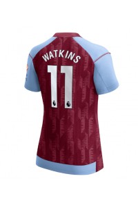 Aston Villa Ollie Watkins #11 Jalkapallovaatteet Naisten Kotipaita 2023-24 Lyhythihainen